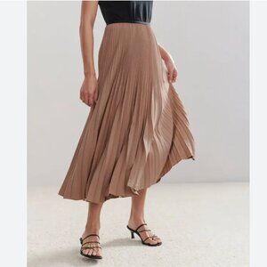 Jenni Kayne Pleated Skirt - Nude - XXL